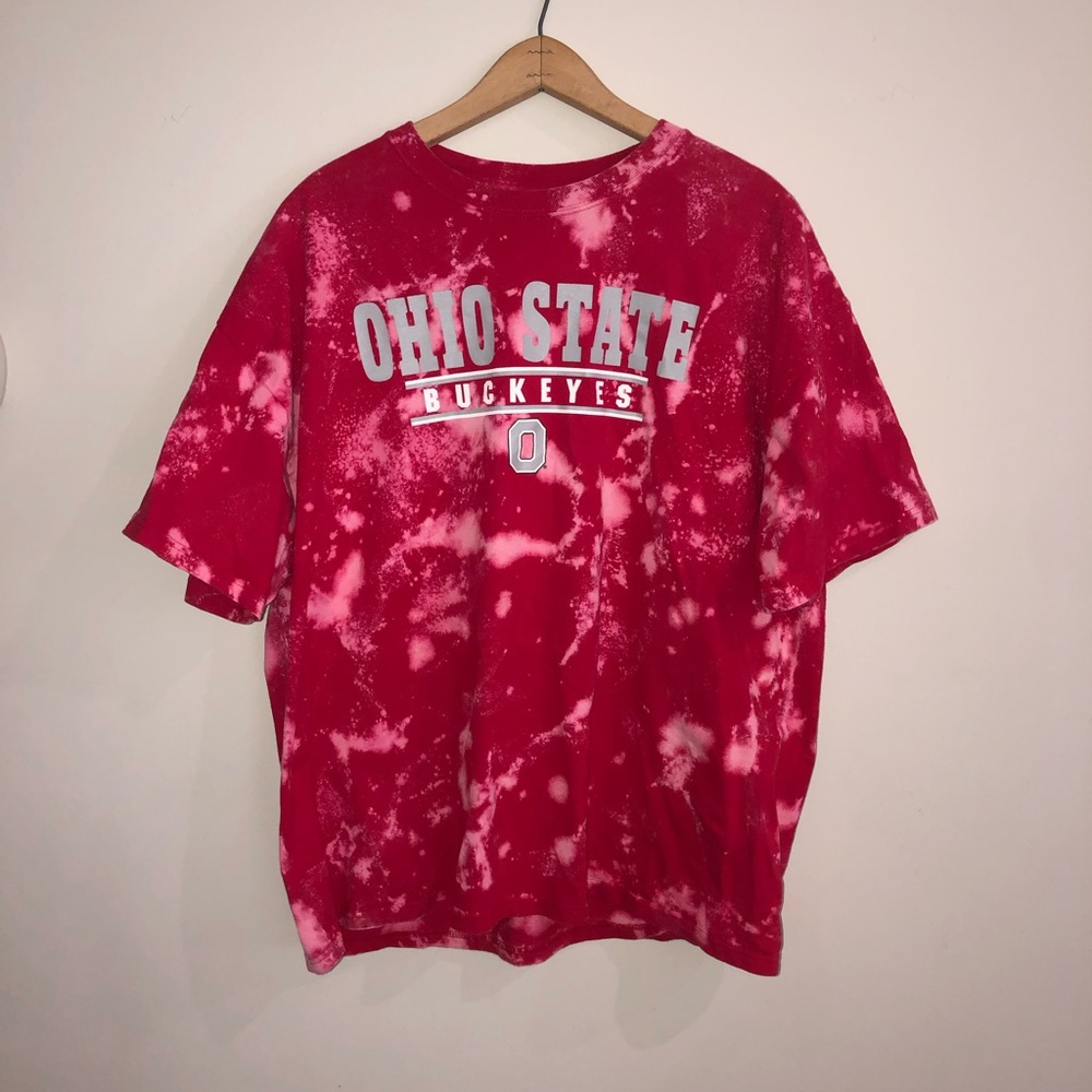 Custom Bleached Ohio State T-Shirt